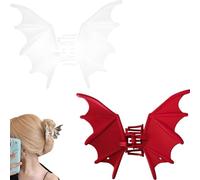 Tasutterr Halloween Bat Hair Clip, Goth Large Metal Bat Hair Claw Clips for Women and Girls, Gothic Barrettes Party Costumes Favors (2PCS-A)