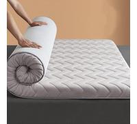 Tatami - Colchón grueso y plegable para 2 personas, almohadilla suave y esponjosa para dormir, para visitantes, dormitorios, camping, tienda de campaña y tumbonas, diseño natural para todas las