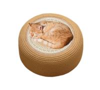 Tatami Floor Cushion - Round Woven Straw Cushion,Thick Stool Pad Breathable Tatami Seat Mat for Home Temple Zen