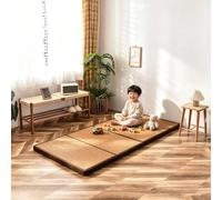 Tatami Mat, colchón de suelo de ratán natural para meditación y yoga | Colchón futón tradicional con ratán natural, ideal para dormir, meditar y practicar yoga