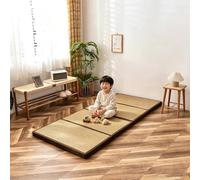 Tatami Mat, colchón de suelo de ratán natural para meditación y yoga | Colchón futón tradicional con ratán natural, ideal para dormir, meditar y practicar yoga