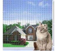 Tatamiyya Red para gatos para balcón, 4 x 10 m, red de protección para gatos reforzada, resistente a mordeduras y roturas, resistente a los rayos UV y a la intemperie, para balcones, terrazas y