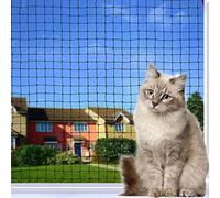 Tatamiyya Red para Gatos Reforzada，5X 2m Red para Gatos Terraza ，Malla Protectora Balcon Robusta, Resistente a los Rayos UV, Red de Proteccion para Gatos para balcón, Terraza y Ventana (Negro)