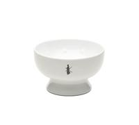 Tatara Porcelain Shaving Soap Bowl | Interior Dimples for Easy Lather | 100% Made in Portugal | Ergonómico (blanco)