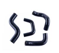 TATARENGS mangueras de radiador Compatible con Nissan para Micra K11 para March CG13DE 1.3L 4-AT 1992 1993 1994 1995 1996 1997 1998 2002 2003 Kit De Manguera De Silicona para Radiador 4 Piezas(Black)