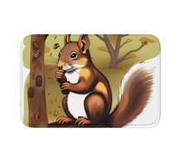 TATAUU Almohadilla de dobladillo de ardilla que come nueces, 40 x 60 pulgadas, suave y cómoda, antideslizante y resistente al desgaste, con varios patrones, adecuada para el hogar y la oficina.