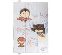 DC Comics - Tabla de cambio plegable para niños, ideal para viajes, ahorra espacio, suave y con cierre de botón, 61 x 39 cm