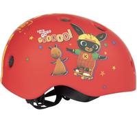 Tataway - Casco de Bicicleta Infantil | Gráficos Conejito de Bing | Correa Ajustable | Complemento para Monopatín Patrulla Canina, Rojo, S, Plástico