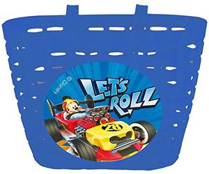 Tataway Cesta de Bicicleta Infantil Disney Mickey Mouse, de plástico Azul