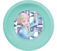 Cuenco azul de plástico Disney Frozen para niños resistente a los golpes accidentales y reutilizable