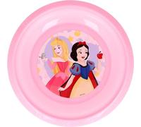 Cuenco rosa de plástico Disney Princess para niñas resistente a los golpes accidentales y reutilizable