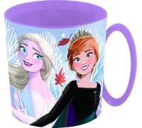 Tataway Disney Frozen - Vaso microondas de 390 ml con hojas de otoño congeladas | Vaso de plástico duradero, ligero y apto para lavavajillas