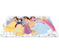 Tataway Disney Mantel Individual para niñas de plástico Princesas Jasmine Cenicienta Rapunzel Belle Blancanieves Aurora Ariel