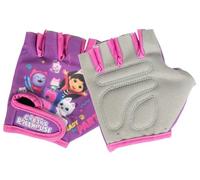 Tataway Guantes de Bicicleta Gabby's Dollhouse para niñas, Talla 5, Antideslizantes con Palma Reforzada, Transpirables y Ajustables con Cierre de Velcro para Bicicletas y patinetes