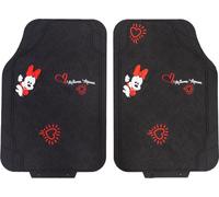 TataWay in viaggio si cresce - Alfombrillas de Coche de Minnie Mouse, Universales, 44x65 cm, PVC, Diseño de Disney, Negro, Cloruro de Polivinilo