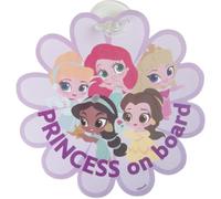 Tataway Disney Princesas Baby On Board Ariel, Belle, Jasmine, Aurora y Cenicienta, forma de flor y casquillo de ventosa, señal de niña a bordo, 11544