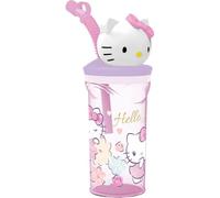 TataWay in viaggio si cresce Vaso 3D Hello Kitty de 360 ml, colorido, divertido y seguro, con efecto tridimensional para niños