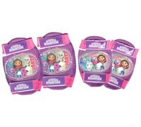 Tataway Kit de Protectores de Codos y Rodillas Gabby's Dollhouse para niños, Juego de protección para Bicicletas, Patines y Patines con Correas Ajustables, Acolchado Protector y Colorido diseño de