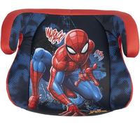 Marvel Spiderman Asiento Elevador para Auto con Conectores ISOFIX i-Size ECE R129. Alzador Coche para la seguridad de niños con una altura de 125-150 cm. Asiento con graficos de Spiderman, fondo azul.