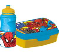 Tataway MARVEL Set Botella De 380ML Y Sandwich Caja Azul para Niño