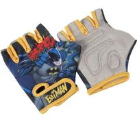 Tataway Par de Guantes de Bicicleta para bebés Batman, superhéroe, Amarillo y Negro, Hombre murciélago DC Comics, sin Dedos