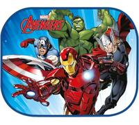 Tataway Par de toldos Laterales de Coche de Marvel Avengers de 44 x 35 cm, protección Solar para niños con gráficos Oficiales de Iron Man, Thor, Hulk y Capitán América