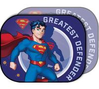 Tataway Par de toldos Laterales para parasoles de Coche de Superman de 44 x 35 cm, protección Solar para niños con gráficos Oficiales de superhéroes en Azul y Rojo