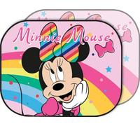 Tataway Par de toldos Laterales, sombrilla de Coche Rosa Minnie de 44 x 35 cm, protección Solar Lateral con gráficos Oficiales de Disney | Accesorio de Coche para niñas