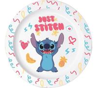 Tataway Plato hondo Disney Stitch para microondas, plato de plástico duradero para sopa y pasta | Ligero, seguro, apto para lavavajillas