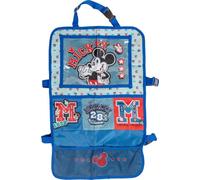 Tataway Organizador de coche infantil Disney, gris y azul, protector de asiento con el bonito Mickey Mouse Mickey Mouse