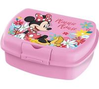 Tataway Sandwichera de plástico Disney Pink Minnie para niñas, útil para tomar un aperitivo fuera de casa