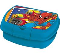 Tataway Sandwichera para niños Marvel Blue en plástico Spiderman Spider-Man, útil para tomar un aperitivo fuera de casa
