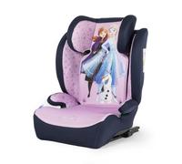 Tataway Silla de coche Disney Frozen con accesorio ISOFIX para la seguridad de las niñas con una altura de 100 a 150 cm con gráficos de la princesa Elsa, Anna y el lindo Olaf sobre un fondo morado