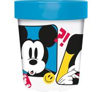 Vaso de plástico azul Mickey Mouse Mickey Mouse de Disney, 260 ml, con base antideslizante