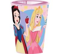 Tataway Vaso de plástico rosa Disney Princess Aurora Ariel de 260 ml para niñas con caño para beber fácilmente