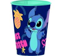 Tataway Vaso Easy Stitch Palms de 260 ml, taza infantil ligera y reutilizable con gráficos tropicales de Disney, perfecta para el hogar, la escuela, aperitivos y bebidas frías