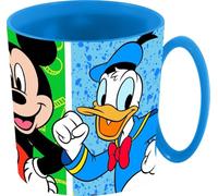 Tataway Vaso para microondas Disney Mickey Mouse - Has Fun de 390 ml | Vaso de plástico duradero, ligero y apto para lavavajillas