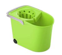 Tatay Cubo de Fregona con Ruedas, de PP, Libre de BPA, Escurridor por Presión, con Asas. Fabricado en España. Color Lima