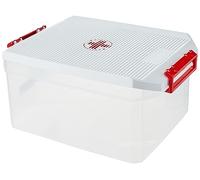 Tatay 1150110 Caja Botiquín Primeros Auxilios con Tapa Gran Capacidad, Plástico Polipropileno 14 litros, Blanco, 27 x 39 x 19 cm