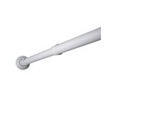 TATAY 5580201 - Barra recta extensible para cortina de ducha, Aluminio, Blanco, 75 cm - 115 cm