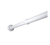TATAY Barra cortina ducha recta, extensibles, de aluminio lacado, Blanco, medidas 110-190 cm