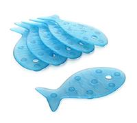 Tatay Pegatinas antideslizantes 5515000 – Pack de 6 para ducha o bañera, diseño peces, azul