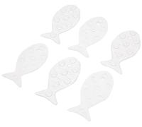 TATAY 5515001 - Pack de 6 pegatinas antideslizantes para ducha o bañera, diseño de peces, color glacé