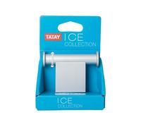 Tatay Colgador Doble de la Colección Ice, de Aluminio Mate, de diseño Moderno y Elegante. Sistema de fijación con Tornillos