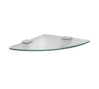 Tatay Estante rinconera de Vidrio Templado, con Soportes de Aluminio. Diseño Minimalista y Elegante. Sistema de fijación con Tornillos