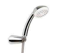 TATAY Kit Alcachofa Ducha Vanity con Soporte y Manguera 1.5M, 8,5 cm de Diámetro, de ABS, 1 posición, Sistema de Ahorro de Agua y Antical, Fácil Limpieza, Cromado