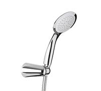 TATAY Alcachofa de ducha Alcala con soporte – 10 cm, ABS, 1 posición, manguera 1,5 m cromada