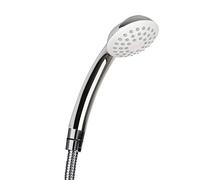 TATAY Alcachofa de Ducha Ø6.5 cm Fácil de Limpiar Ahorro de Agua 1 Posición | Alcachofa Ducha | Plástico ABS | Sistema Antical | Acabado Cromado | Y Manguera 1 7M 6 | Kit Pacific con Soporte, Cromado