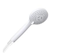 TATAY Alcachofa Ducha Bombay, 10 cm de Diámetro, de ABS, 1 posición, Sistema de Ahorro de Agua y Antical, Fácil Limpieza, Blanco