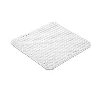 TATAY Alfombra Bañera Antideslizante | 50% Material Reciclado | Ventosas de Alta Sujeción y Sensación Placentera Durabilidad | Tacto Suave y Cómodo | 54 x 54 cm - Blanco